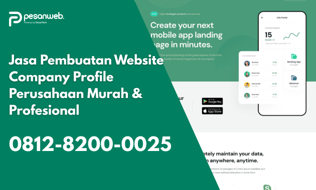 Jasa Pembuatan Website Company Profile Mulai Rp 150.000/bulan